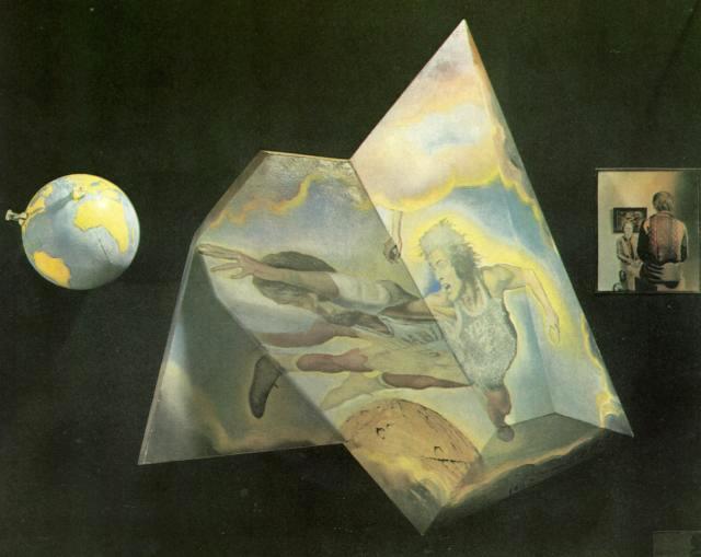 1972_02 Polyhedron.Basketball Players Being Transformed into Angels Asembling a Hologramthe Central Element 1972.jpg
